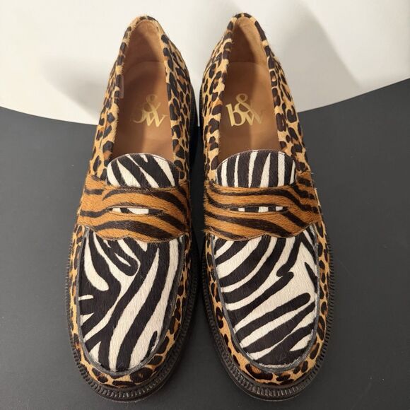 Blackstock & Weber The Ellis Penny Loafer Animal Print Haircalf Men’s 13 Leopard main image 14